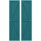 Ekena Millwork Americraft 4-Board Wood 2 Equal Panel Frmd Board-n-Batten Shutters w/Dbl Z-Bar, ARW102BF414X36ANH, PR ARW102BF414X36ANH - alternate 1